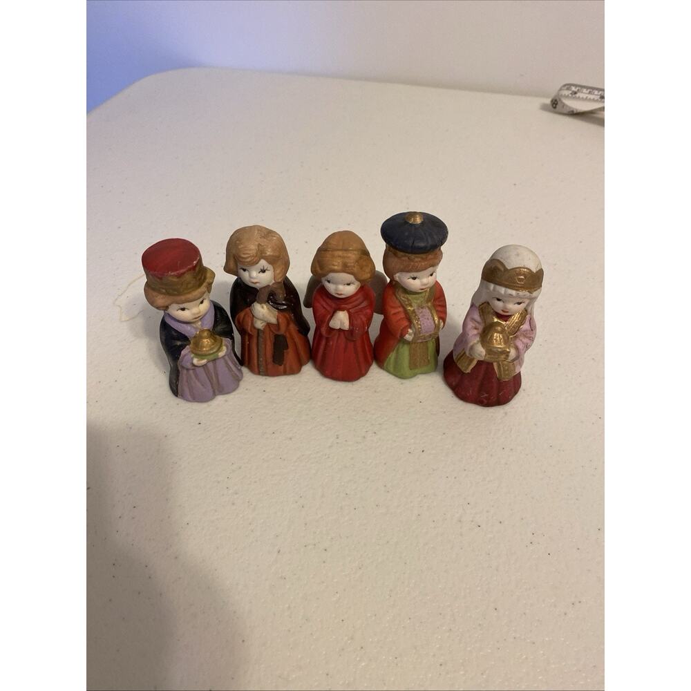 Vintage Children's Boy Girl Christmas Pageant Nativity Set Five Piece Set - Picture 5 of 6